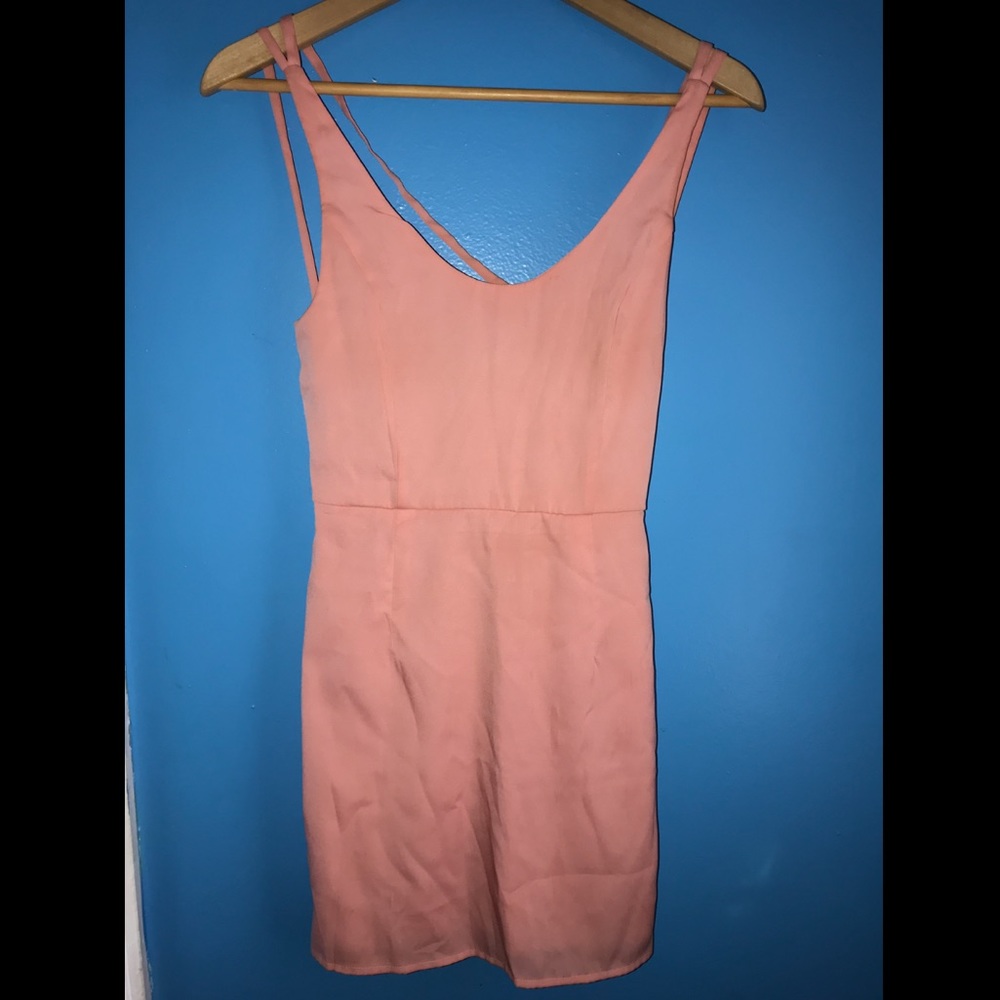 Crisscross Back Mini Dress